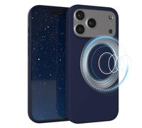 EAZY CASE Funda magnética de silicona para iPhone 17 Pro Max, compatible con MagSafe, de silicona líquida de alta calidad, antichoque, protección para la cámara, forro interior de microfibra, delgada