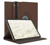 EAZY CASE - Funda para Apple iPad Air 11" M3 (2025) Protectora Tablet Smart Cover Soporte Giratorio Estuche Plegable 360° rotativo con función Atril Cuero sintético Marrón