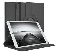 EAZY CASE - Funda para Apple iPad Air / 2017/2018 Protectora Tablet Smart Cover Soporte Giratorio Estuche Plegable 360° rotativo con función Atril Cuero sintético Negro