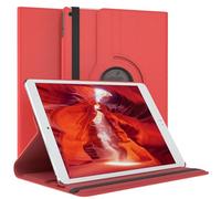 EAZY CASE - Funda para Apple iPad Air / 2017/2018 Protectora Tablet Smart Cover Soporte Giratorio Estuche Plegable 360° rotativo con función Atril Cuero sintético Rojo