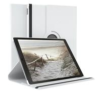 EAZY CASE - Funda para Apple iPad Pro 12,9" (2017) Protectora Tablet Smart Cover Soporte Giratorio Estuche Plegable 360° rotativo con función Atril Cuero sintético Blanco