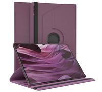 EAZY CASE - Funda para Galaxy Tab S10 Ultra Protectora Tablet Smart Cover Soporte Giratorio Estuche Plegable 360° rotativo con función Atril Cuero sintético Lila