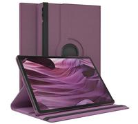 EAZY CASE - Funda para Galaxy Tab S9 FE Plus Protectora Tablet Smart Cover Soporte Giratorio Estuche Plegable 360° rotativo con función Atril Cuero sintético Lila