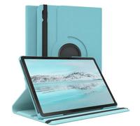 EAZY CASE - Funda para Galaxy Tab S9 FE Protectora Tablet Smart Cover Soporte Giratorio Estuche Plegable 360° rotativo con función Atril Cuero sintético Azul