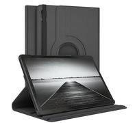 EAZY CASE - Funda para Galaxy Tab S9 FE Protectora Tablet Smart Cover Soporte Giratorio Estuche Plegable 360° rotativo con función Atril Cuero sintético Negro