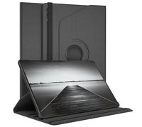EAZY CASE - Funda para Galaxy Tab S9 Ultra Protectora Tablet Smart Cover Soporte Giratorio Estuche Plegable 360° rotativo con función Atril Cuero sintético Negro