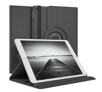 EAZY CASE - Funda para iPad 10,2" 2019/2020/2021 Protectora Tablet Smart Cover Soporte Giratorio Estuche Plegable 360° rotativo con función Atril Cuero sintético Negro