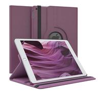 EAZY CASE - Funda para iPad 10,2" 2019/2020/2021 Protectora Tablet Smart Cover Soporte Giratorio Estuche Plegable 360° rotativo con función Atril Cuero sintético Lila
