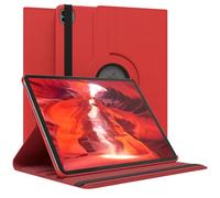 EAZY CASE - Funda para iPad Pro 13" (2024) Protectora Tablet Smart Cover Soporte Giratorio Estuche Plegable 360° rotativo con función Atril Cuero sintético Rojo