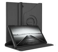 EAZY CASE - Funda para iPad Samsung Galaxy Tab A11 de 8,7 pulgadas Smart Cover Tablet Case Rotationcase para colocar de pie, funda giratoria 360° con función atril, funda de piel sintética negra