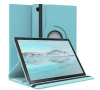 EAZY CASE - Funda para Samsung Galaxy Tab A8 10.5 Protectora Tablet Smart Cover Soporte Giratorio Estuche Plegable 360° rotativo con función Atril Cuero sintético Azul