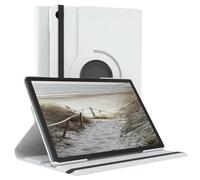 EAZY CASE - Funda para Samsung Galaxy Tab A9 Plus Protectora Tablet Smart Cover Soporte Giratorio Estuche Plegable 360° rotativo con función Atril Cuero sintético Blanco