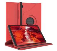 EAZY CASE - Funda para Samsung Galaxy Tab A9 Protectora Tablet Smart Cover Soporte Giratorio Estuche Plegable 360° rotativo con función Atril Cuero sintético Rojo