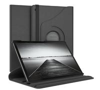 EAZY CASE - Funda para Samsung Galaxy Tab S5e Protectora Tablet Smart Cover Soporte Giratorio Estuche Plegable 360° rotativo con función Atril Cuero sintético Negro