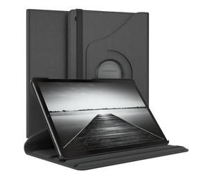 EAZY CASE - Funda para Samsung Galaxy Tab S5e Protectora Tablet Smart Cover Soporte Giratorio Estuche Plegable 360° rotativo con función Atril Cuero sintético Negro