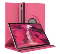 EAZY CASE - Funda para Samsung Galaxy Tab S7 FE / 5G Protectora Tablet Smart Cover Soporte Giratorio Estuche Plegable 360° rotativo con función Atril Cuero sintético Rosa
