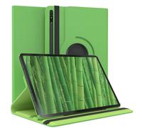 EAZY CASE - Funda para Samsung Galaxy Tab S8 Plus / S7 Plus Protectora Tablet Smart Cover Soporte Giratorio Estuche Plegable 360° rotativo con función Atril Cuero sintético Verde