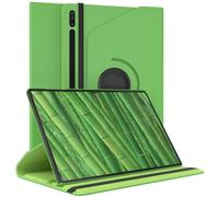 EAZY CASE - Funda para Samsung Galaxy Tab S8 Ultra Protectora Tablet Smart Cover Soporte Giratorio Estuche Plegable 360° rotativo con función Atril Cuero sintético Verde