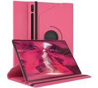 EAZY CASE - Funda para Samsung Galaxy Tab S8 Ultra Protectora Tablet Smart Cover Soporte Giratorio Estuche Plegable 360° rotativo con función Atril Cuero sintético Rosa