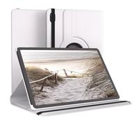 EAZY CASE - Funda para tablet Galaxy Tab S11 de 11 pulgadas Smart Cover Tablet Case Rotationcase para colocar de pie Funda con tapa giratoria 360° con función atril Funda de piel sintética blanca