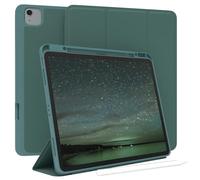 EAZY CASE - Funda Protectora con Soporte para lápiz óptico para Apple iPad Air 13" M3 (2025) Funda Tapa Tablet Touchpen Smartcase Desmontable Plegable Auto Sleep Wake Up en Verde Noche