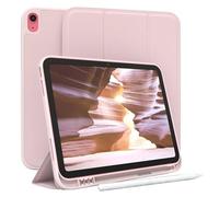 EAZY CASE - Funda Protectora con Soporte para lápiz óptico para iPad 10,9" 10. Gen Funda Tapa Tablet Touchpen Smartcase Desmontable Plegable Auto Sleep Wake Up en Rosa