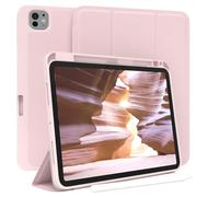 EAZY CASE - Funda Protectora con Soporte para lápiz óptico para iPad Pro 11" (2024) Funda Tapa Tablet Touchpen Smartcase Desmontable Plegable Auto Sleep Wake Up en Rosa