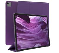 EAZY CASE - Funda Protectora para Apple iPad Air 13" M3 (2025) Smart Cover Tablet Smartcase de pie Funda abatible con función de pie Función Sleep Wake Up Piel sintética Lila