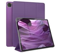 EAZY CASE - Funda Protectora para Apple iPad Pro 12,9" (2018/2020/2021/2022) Smart Cover Tablet Smartcase de pie Funda abatible con función de pie Función Sleep Wake Up Piel sintética Lila