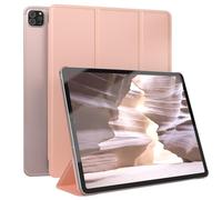 EAZY CASE - Funda Protectora para Apple iPad Pro 12,9" (2018/2020/2021/2022) Smart Cover Tablet Smartcase de pie Funda abatible con función de pie Función Sleep Wake Up Piel sintética Oro Rosado