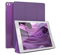 EAZY CASE - Funda Protectora para iPad Air / 2017/2018 Smart Cover Tablet Smartcase de pie Funda abatible con función de pie Función Sleep Wake Up Piel sintética Lila