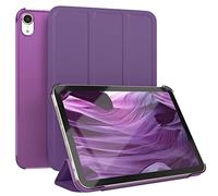 EAZY CASE - Funda Protectora para iPad Mini 6 (2021) Smart Cover Tablet Smartcase de pie Funda abatible con función de pie Función Sleep Wake Up Piel sintética Lila