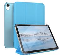 EAZY CASE - Funda Protectora para iPad Mini 7 (2024) Smart Cover Tablet Smartcase de pie Funda abatible con función de pie Función Sleep Wake Up Piel sintética Azul Claro
