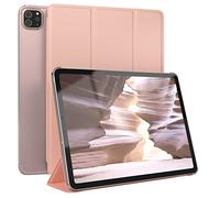 EAZY CASE - Funda Protectora para iPad Pro 11" (2018/2020/2021/2022) Smart Cover Tablet Smartcase de pie Funda abatible con función de pie Función Sleep Wake Up Piel sintética Oro Rosado