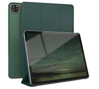 EAZY CASE - Funda Protectora para iPad Pro 11" (2018/2020/2021/2022) Smart Cover Tablet Smartcase de pie Funda abatible con función de pie Función Sleep Wake Up Piel sintética Verde Noche