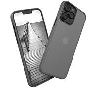 EAZY CASE - Outdoor Funda Compatible con iPhone 13 Pro MAX Funda Protectora Mate con protección definitiva contra Golpes, Acabado Suave al Tacto, protección para la cámara - Gris