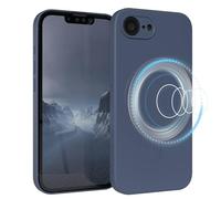 EAZY CASE - Silikonhülle magnetisch für iPhone 17e Hülle Silikon Blau weich stoßfeste Magnet Handyhülle Schutzhülle mit Kameraschutz Dünn Schutz Cover TPU Bumper in Petrol