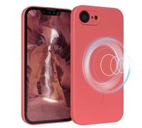 EAZY CASE - Silikonhülle magnetisch für iPhone 17e Hülle Silikon Rot weich stoßfeste Magnet Handyhülle Schutzhülle mit Kameraschutz Dünn Schutz Cover TPU Bumper in Pastell Hellrot
