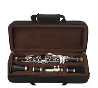 EB 17 Teclas Clarinete Ébano Clarinete Clarinete Plateado Key E Flat Sweet Tone Clarinetes (Color : Light Yellow)