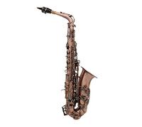 EB E-Flat Alto Saxophone Sax Bend Abalone Shell Key Talla Patrón Con Guantes De Caja Instrumento Viento