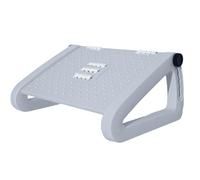 ebajo del escritorio con masaje en rodillo y 6 configuraciones de altura ajustable | Reposapiés ergonómico, alivia la fatiga de las piernas, promueve la comodidad para sentarse en el escritorio de la