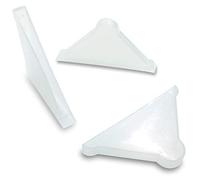 Ebamaz Protectores de triple esquina para espejo/vidrio/láminas de metal, paquete de 50 unidades