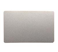 Ebamaz Tarjetas de visita de metal con impresión por sublimación de 86 x 54 mm, paquete de 10 unidades (aluminio de 0,45 mm de grosor, plata perlada, en blanco)