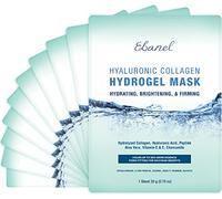 Ebanel Mascarilla facial de hidrogel de colágeno, mascarilla facial de aclaramiento instantáneo, mascarilla facial hidratante para reafirmar, antienvejecimiento, antiarrugas con ácido hialurónico