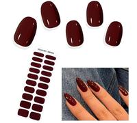 EBANKU 20 Hojas Pegatinas Uñas Decorativas, Pegatina Uñas para Manicura Full Cover Nail Art Stickers Calcomanías Autoadhesivas para Uñas con 1 Lima de Uñas para Arte de Uñas DIY-E