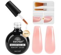EBANKU 30ML Gel Constructor 8 en 1 Cover Pink Builder, Pintauñas Semipermanentes, Base Rubber, Reparación y Extensión de Uñas para Principiantes y Profesionales