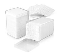 EBANKU 400pcs Almohadilla de Algodón para Uñas, Limpieza Cosmética Toallitas Tela No Tejida Limpiador Pegamento Almohadillas de Limpieza Esmalte de Uñas
