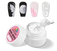 EBANKU Gel de Textura 3D para Arte de Uñas, Gel de Escultura de Yeso con Textura de Arena Gruesa para Pintura Grabada y Diseños en Relieve - Arte de Uñas de Color Sólido para Decoración de Uñas 3D