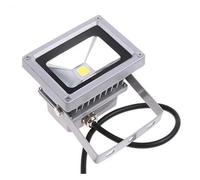 EBAYTV Luces Exteriores, Reflector LED De 12V CC, 20W, IP65, Luz De Inundación LED, Enchufe De Encendedor De Cigarrillos, Luces De Mantenimiento De Coche, Cable De(Warm White,10W)