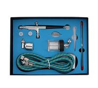 EBAYTV Pulverizador de Pintura, Airbrush Pintura Papulador Doble Acción Pistola de pulverización con Manguera 3 Consejos 2 Tazas for Arte Pintura Tatuaje Manicura Spray Modelo Clavo(NT-134)